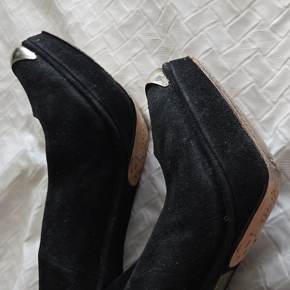 Opening Ceremony Elegant Black Women's Block Heels Pump Office Siren Corpcore - Picture 10 of 13